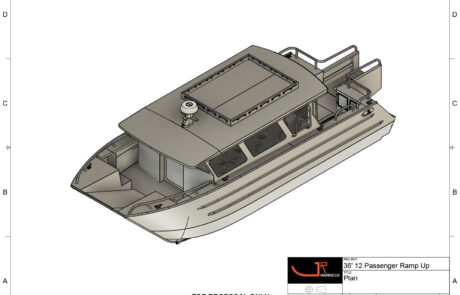 36′ 12 Passenger Plan 36' Welded Aluminum Catamaran - 12 Passenger by JR Marine