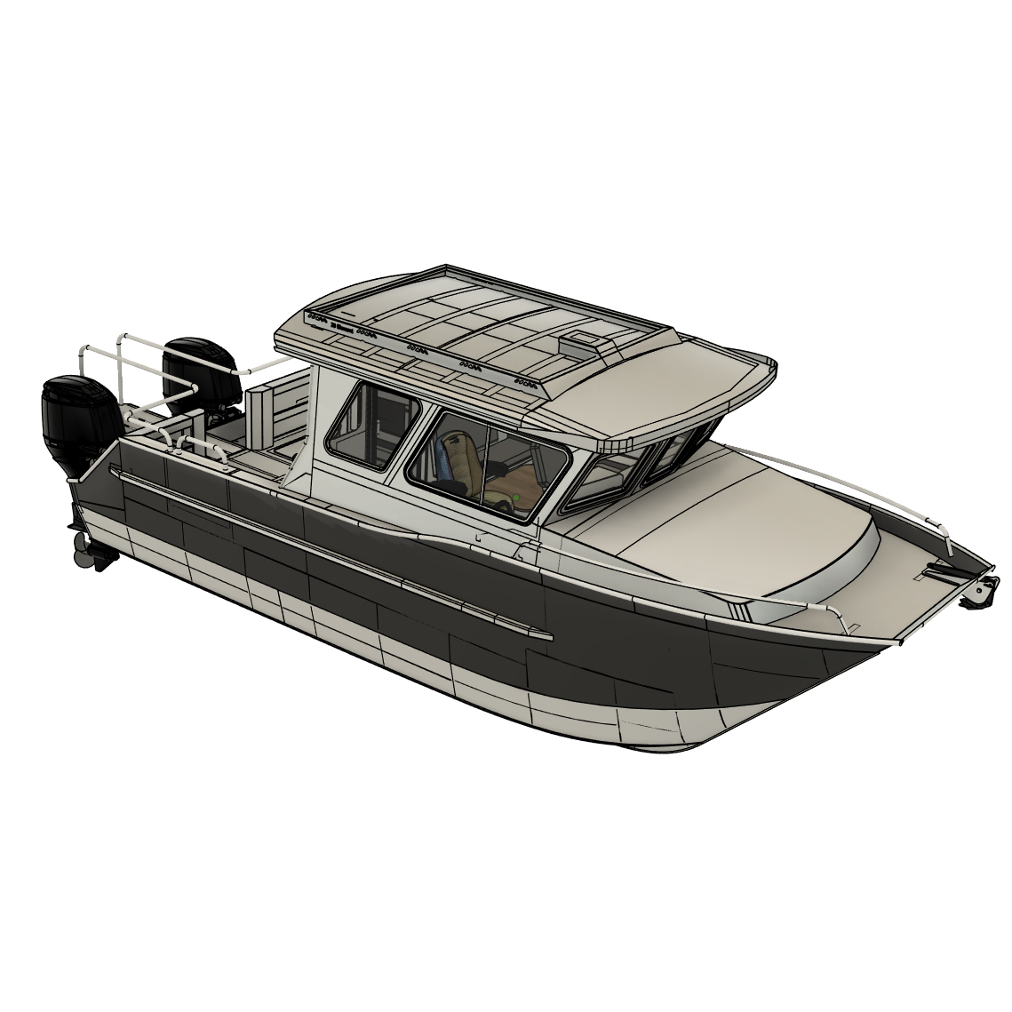 26' Element Cuddy Cabin Catamaran by JR Marine