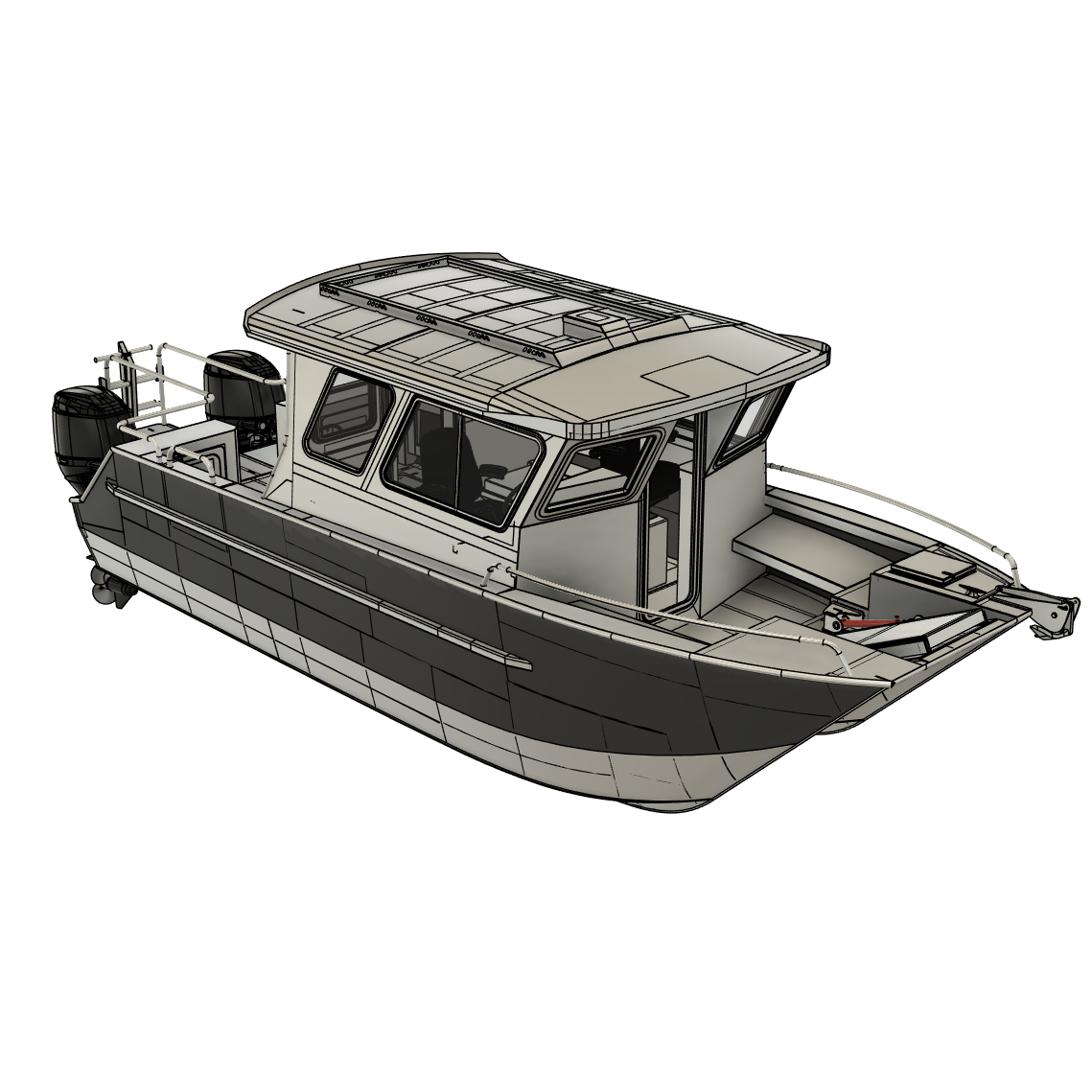 26' Element Walk-Through Cabin Catamaran by JR Marine